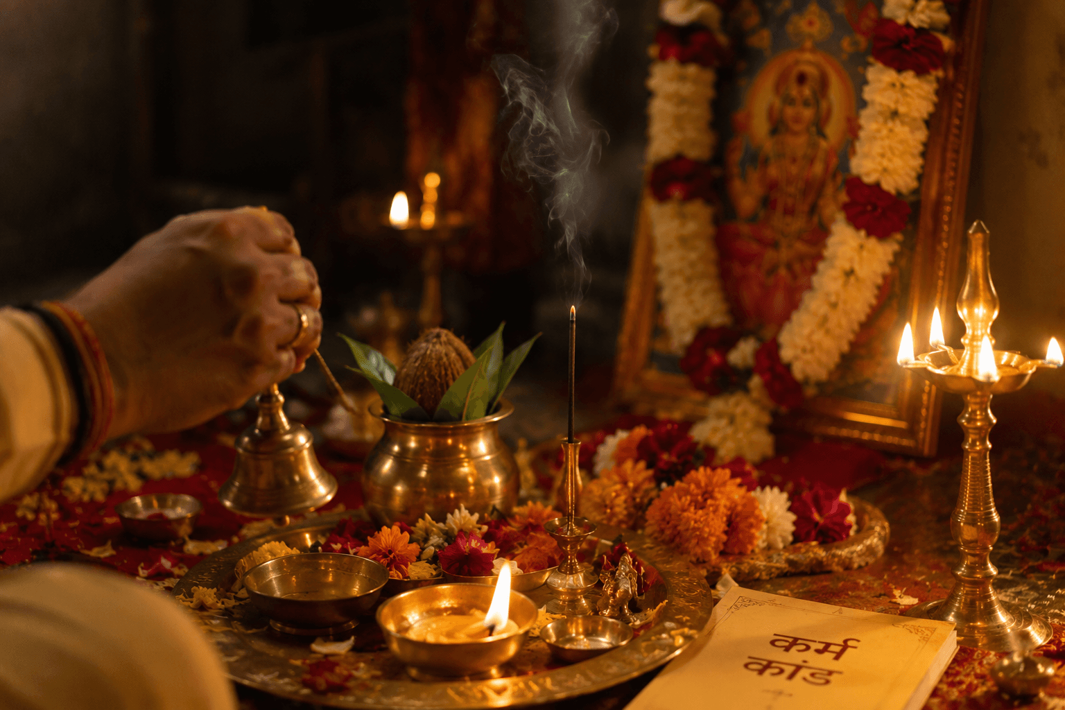 Karma kaand ritual arrangement